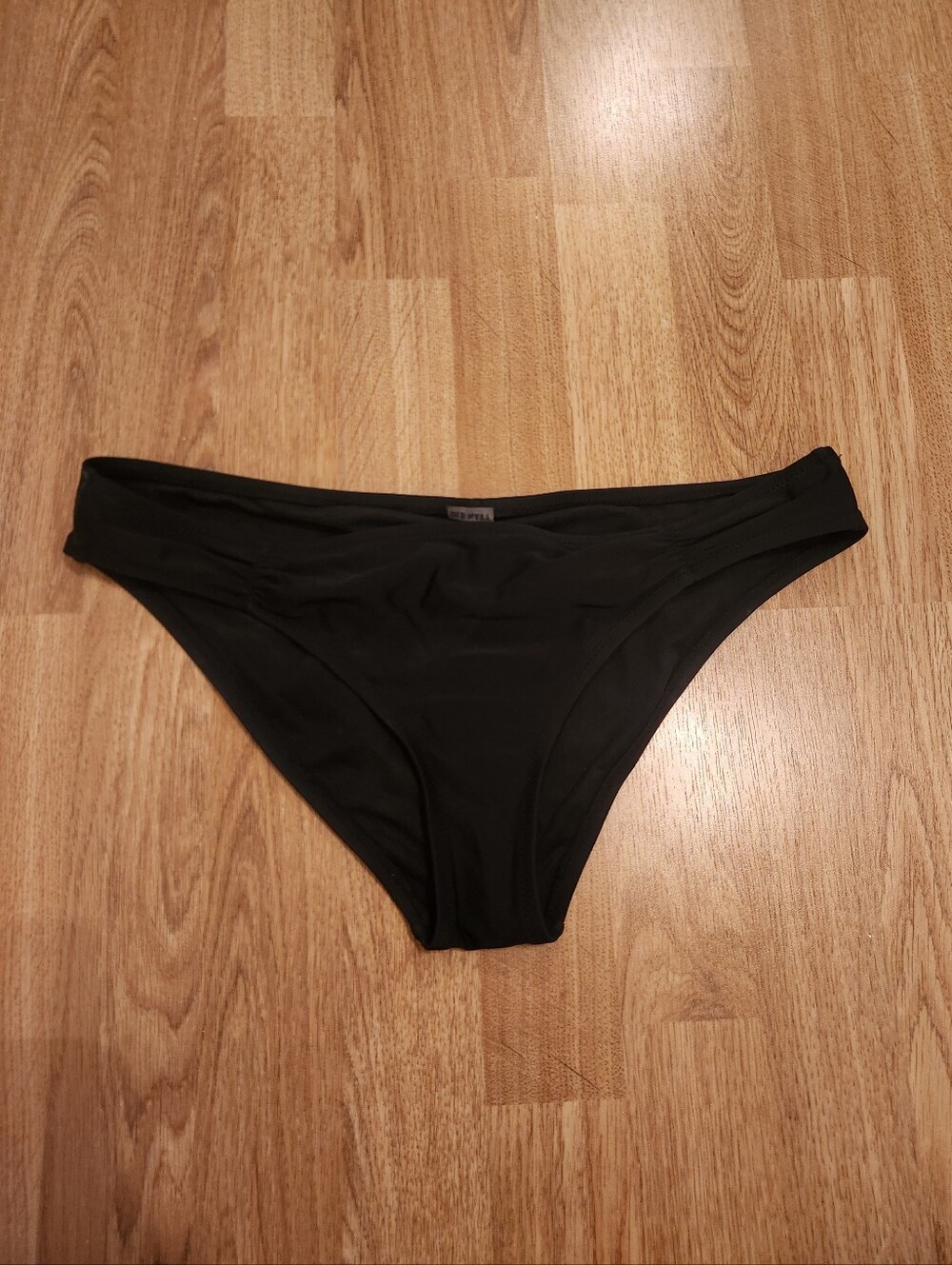 Old Navy Ruched Swim Bikini Bottom Black Medium